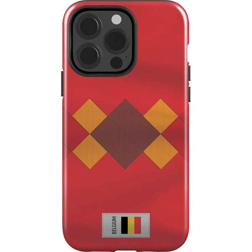 Belgium Soccer Flag iPhone 15 Pro Impact Case